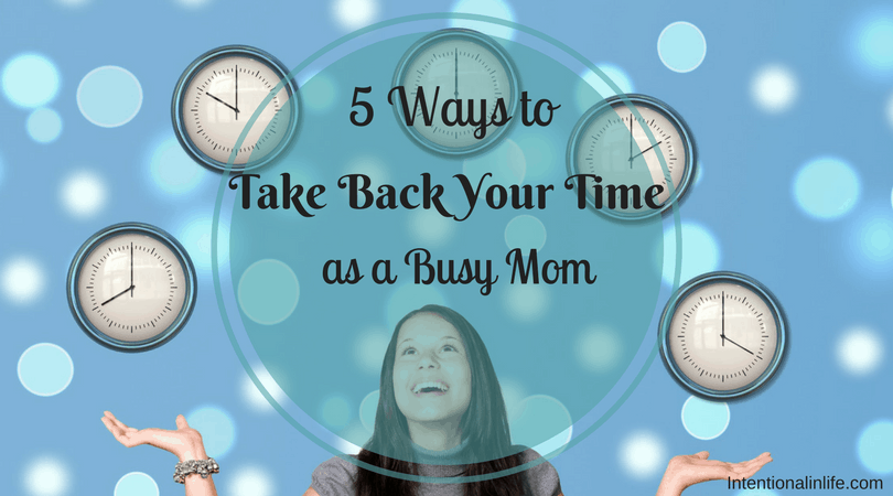 As busy moms we struggle in finding time to do ALL that we need to do. It's a constant struggle, isn't it? I want to tell you that there is hope.