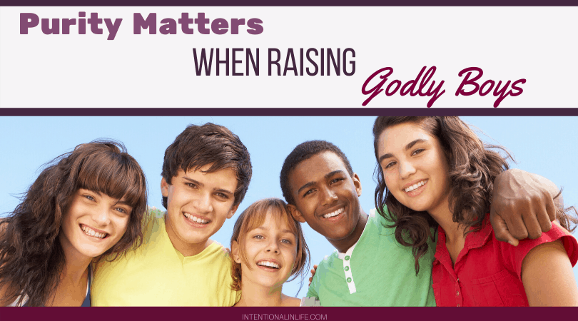 Do you ever struggle with how you are going to raise godly boys in a world where sexual purity is not a priority? Here are steps to take to instill sexual purity while raising your son.