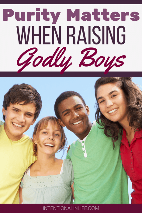 Do you ever struggle with how you are going to raise godly boys in a world where sexual purity is not a priority? Here are steps to take to instill sexual purity while raising your son.