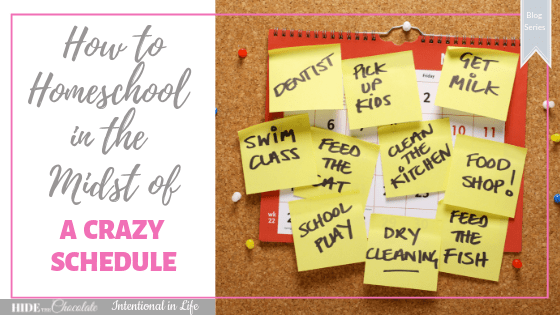 Have a crazy schedule while you are trying to homeschool? Wondering how you can do it all? Here are 10 tips to help you manage your crazy schedule.