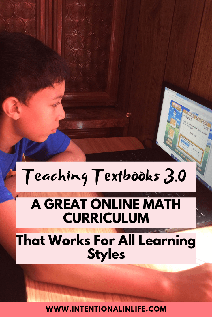 If you are looking for an online math curriculum that your child can do independently and caters to all learning styles Teaching Textbooks 3.0 is for you!